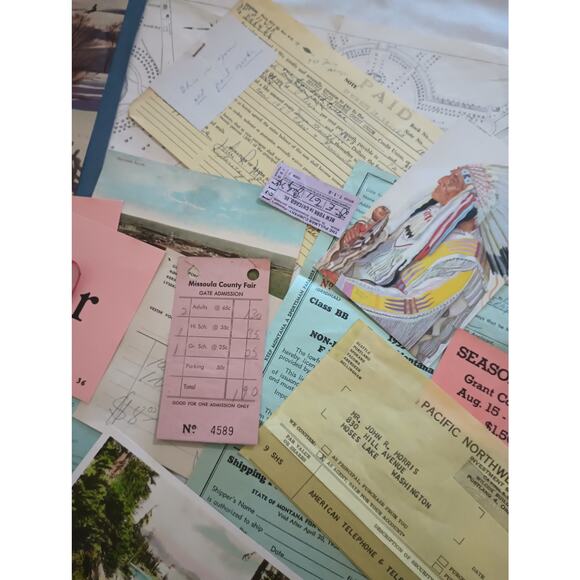 Vintage Paper Ephemera Bundle - 75 Pieces Pastel for Junk Journal, Crafts - Picture 6 of 14